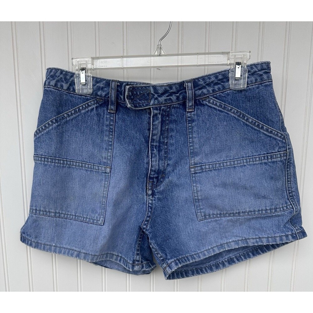 Unionbay Blue Denim Shorts Womens Size 11 Mid Rise 100% Cotton Jean Shorts Y2K